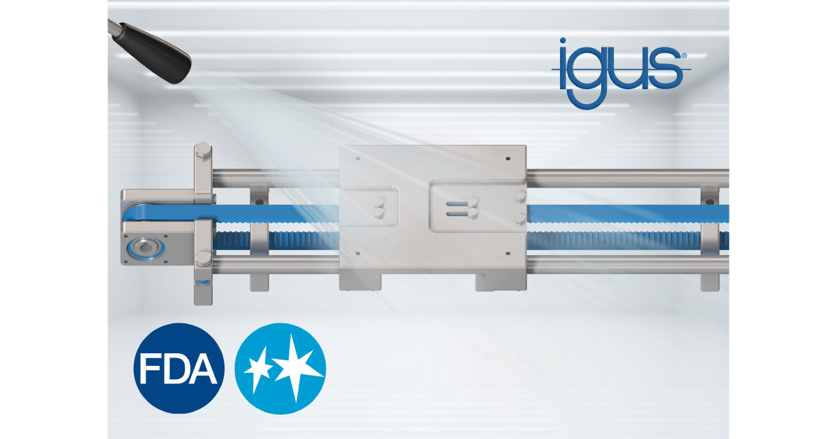 22_10_5_3 イグス,食品機械の洗浄に対応したリニアアクチュエータを開発