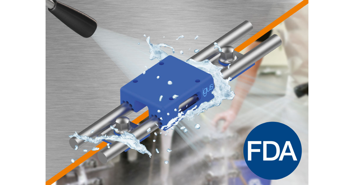 23_8_9_5 イグス,FDA準拠の無潤滑「ドライリンW リニアキャリッジ」を開発