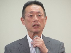 23_9_6_3.2 開催概要を説明する実行委員長の古川雅章氏(古川製作所・代表取締役社長)-JAPAN PACK 2023