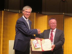 優秀論文賞の表彰-ITC Fukuoka 2023
