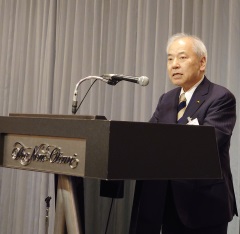 日工会 稲葉会長による挨拶-2024年日本工作機械工業会年始会
