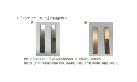 三洋化成工業が水溶性・油溶性共に使用可能な防錆剤「サンヒビター NO.70」を開発