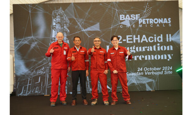 BASF PETRONAS Chemicals，マレーシアのクアンタンに2-エチルヘキサン酸の新プラントを竣工