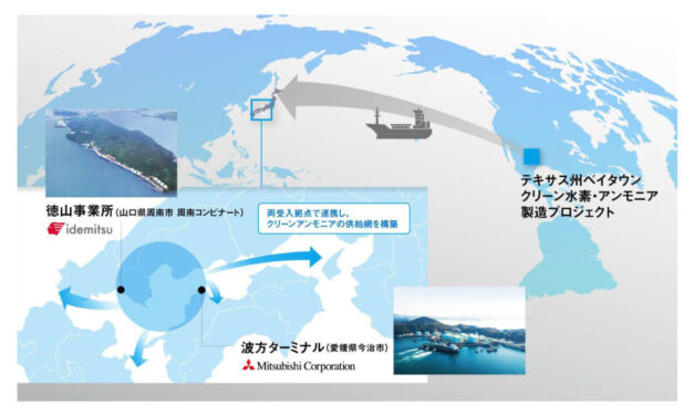 出光興産と三菱商事，クリーンアンモニア分野における共同検討に合意