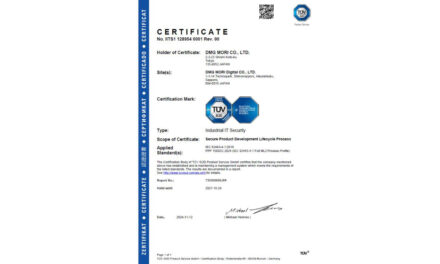 DMG森精機,IEC62443 4-1認証取得,製品開発のセキュリティプロセスを強化