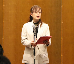 受賞企業を代表して挨拶する鎌田氏-2026 GOOD FACTORY賞