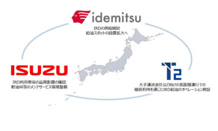 出光興産・T2・いすゞ，トラック輸送分野における次世代バイオディーゼル燃料普及で連携