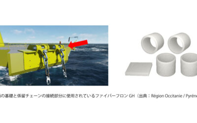 オイレス工業，フランス沖の浮体式洋上風力発電プロジェクトに樹脂製軸受を供給
